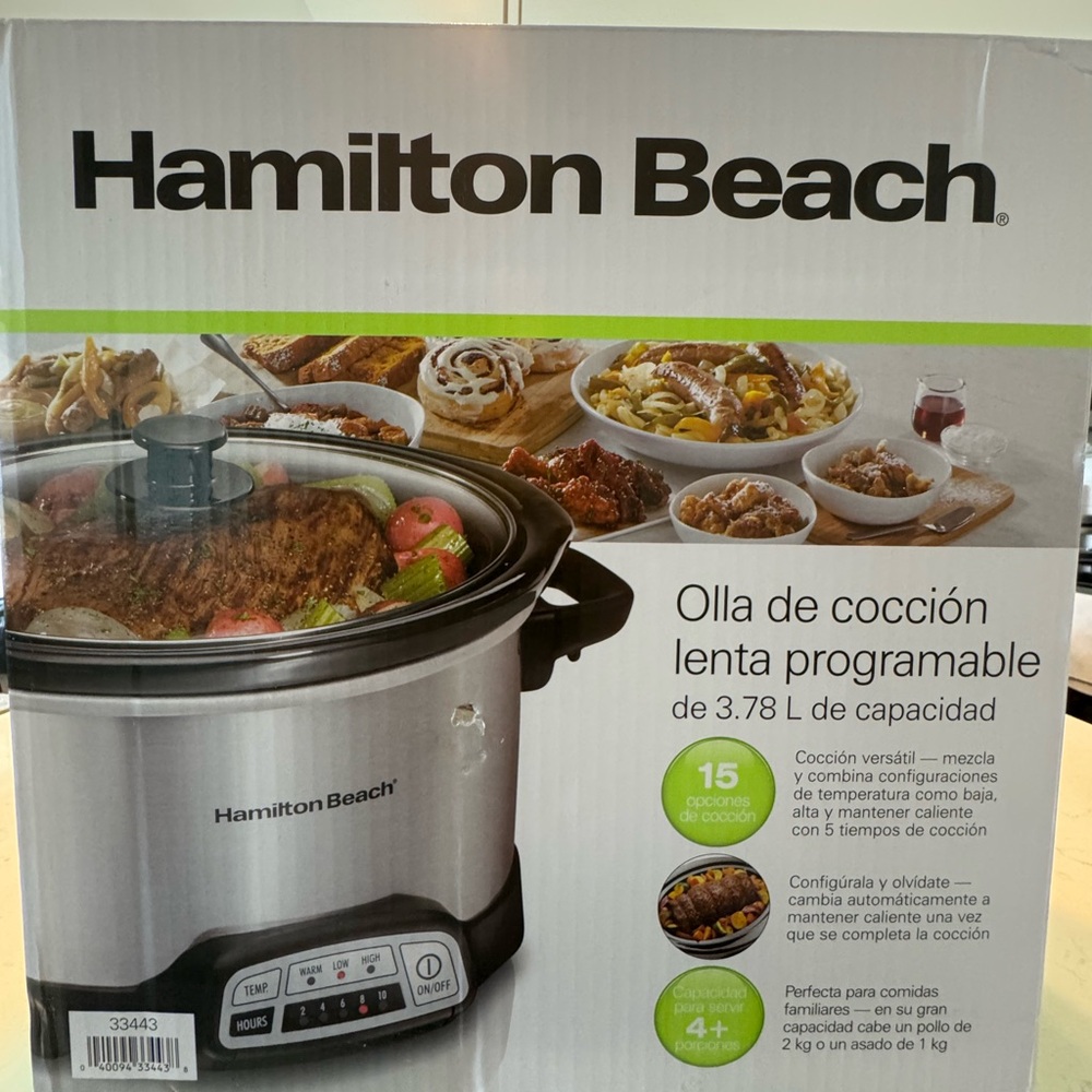 Hamilton Beach Stainless Steel Programmable Slow Cooker